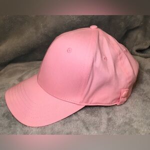 Pink baseball hat with adjustable strap